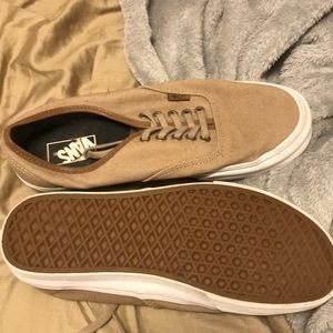 Tan Vans Authentics size 9 men’s size 10.5 women’s
